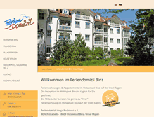 Tablet Screenshot of feriendomizil-binz.de